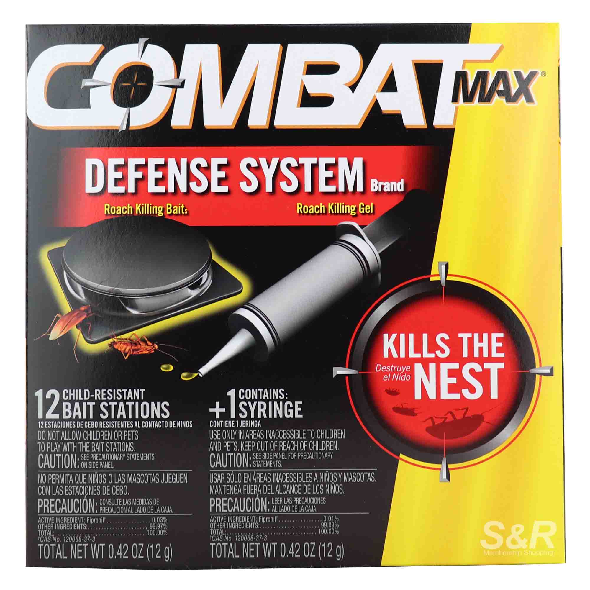 Combat Max Defense System Roach Killing Bait And Roach Killing Gel 1 set Combat Max Defense System Roach Killing Bait And Roach Killing Gel 1 set